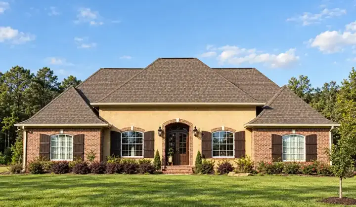 English Country house plans 56-102 - front exterior, 2,589 sq ft, 3 bed, 2 bath house plans | Monster House Plans