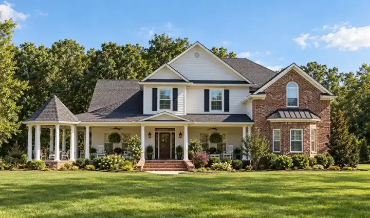 Country house plans 56-104 - front exterior, 2,865 sq ft, 4 bed, 3 bath house plans | Monster House Plans