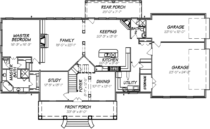 Main Floor Plan: 56-105