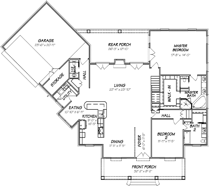 Main Floor Plan: 56-106