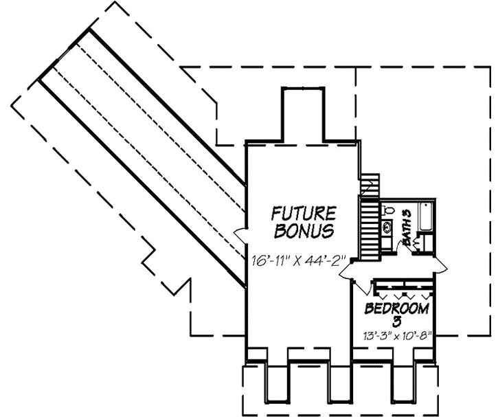 Upper/Second Floor Plan: 56-106