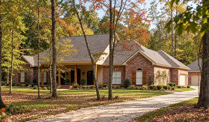 Southern Colonial house plans 56-108 - front exterior, 2,899 sq ft, 3 bed, 2 bath house plans | Monster House Plans