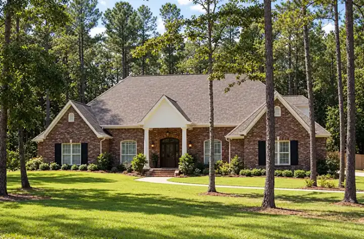 Traditional house plans 56-113 - front exterior, 3,311 sq ft, 3 bed, 4 bath house plans | Monster House Plans