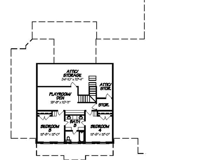 Upper/Second Floor Plan: 56-114