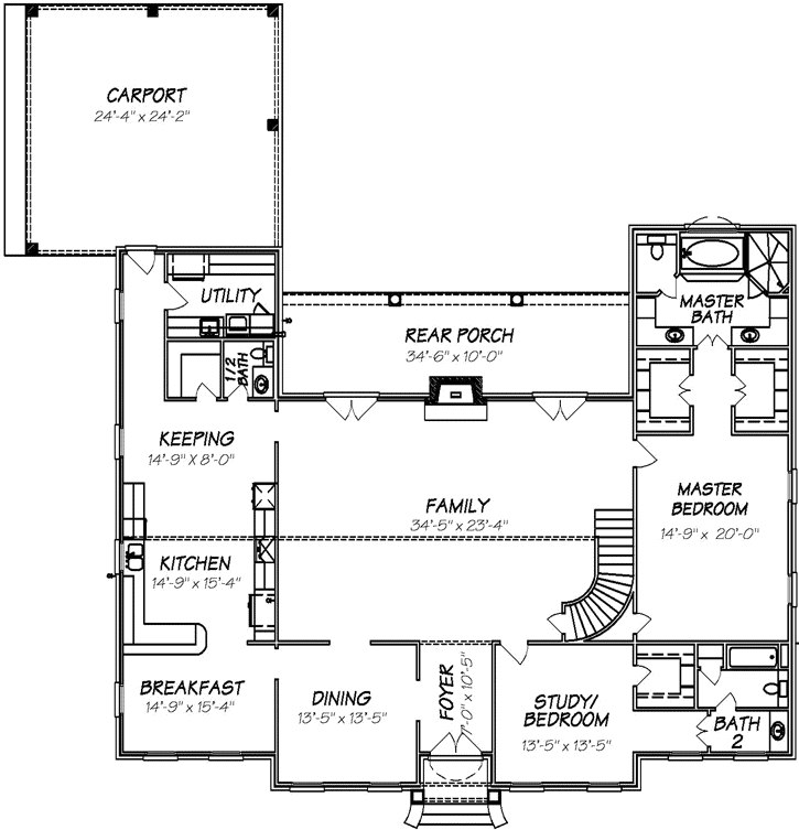Main Floor Plan: 56-115