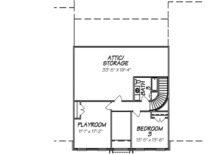 Upper/Second Floor Plan: 56-115