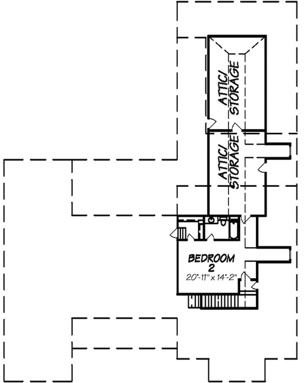 Upper/Second Floor Plan: 56-116