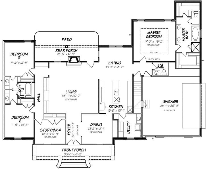 Main Floor Plan: 56-121