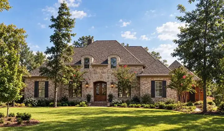 European house plans 56-123 - front exterior, 3,187 sq ft, 3 bed, 3 bath house plans | Monster House Plans