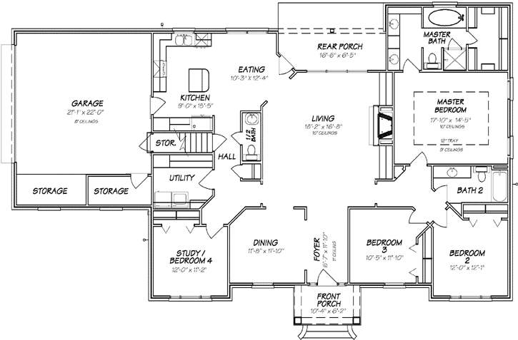 Main Floor Plan: 56-125