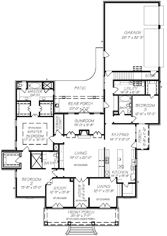 Main Floor Plan: 56-129