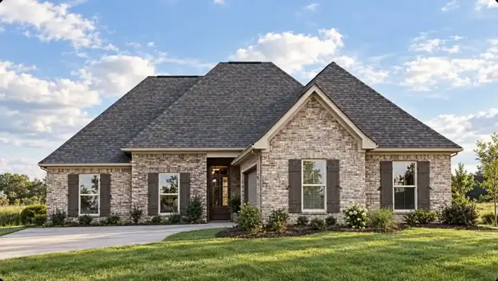 Traditional house plans 56-139 - front exterior, 2,749 sq ft, 4 bed, 2 bath house plans | Monster House Plans