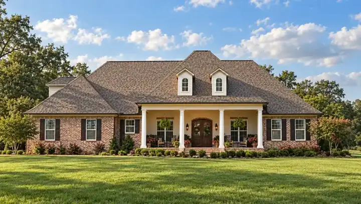 Southwest house plans 56-141 - front exterior, 3,615 sq ft, 3 bed, 2 bath house plans | Monster House Plans
