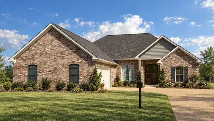 Traditional house plans 56-153 - front exterior, 1,948 sq ft, 3 bed, 2 bath house plans | Monster House Plans