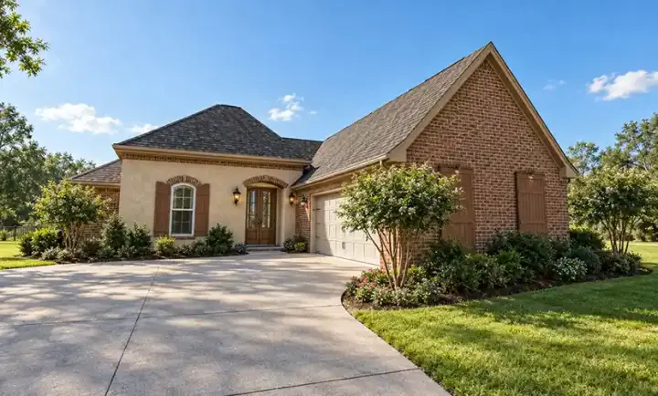 Southern house plans 56-161 - front exterior, 1,725 sq ft, 3 bed, 2 bath house plans | Monster House Plans