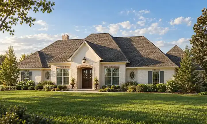 Traditional house plans 56-165 - front exterior, 2,595 sq ft, 4 bed, 3 bath house plans | Monster House Plans