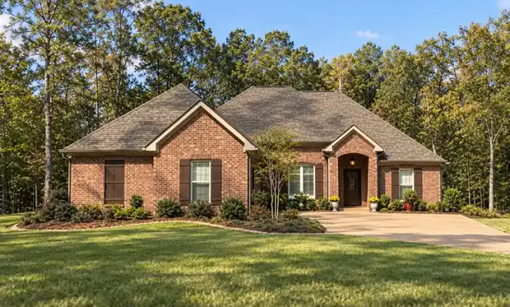 Traditional house plans 56-187 - front exterior, 1,934 sq ft, 3 bed, 2 bath house plans | Monster House Plans