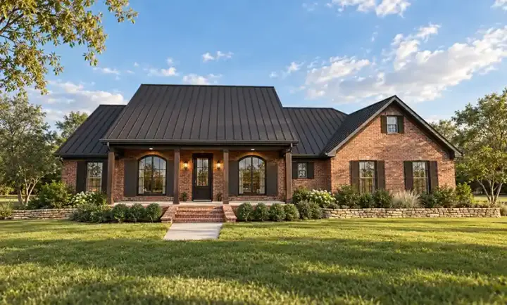 Country house plans 56-211 - front exterior, 1,788 sq ft, 3 bed, 2 bath house plans | Monster House Plans