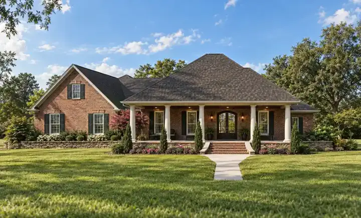 Southern house plans 56-212 - front exterior, 3,179 sq ft, 4 bed, 3 bath house plans | Monster House Plans