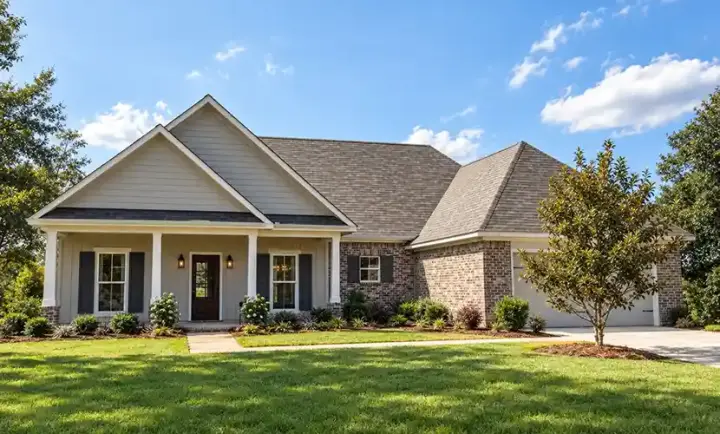 Country house plans 56-221 - front exterior, 1,588 sq ft, 3 bed, 2 bath house plans | Monster House Plans