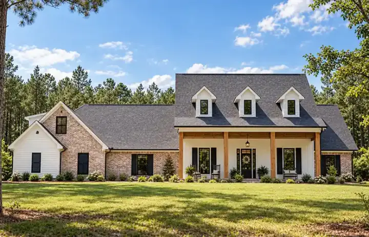 Country house plans 56-230 - front exterior, 2,767 sq ft, 4 bed, 3 bath house plans | Monster House Plans