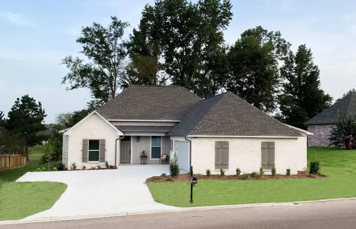 French Country house plans 56-244 - front exterior, 1,824 sq ft, 3 bed, 2 bath house plans | Monster House Plans