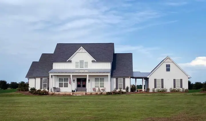 Modern Farmhouse house plans 56-257 - front exterior, 3,626 sq ft, 4 bed, 3 bath house plans | Monster House Plans