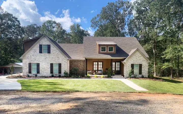 French Country house plans 56-262 - front exterior, 2,216 sq ft, 3 bed, 2 bath house plans | Monster House Plans