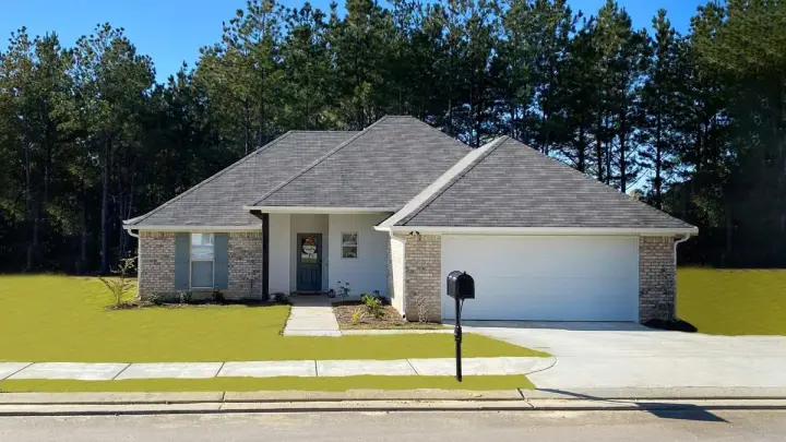 Traditional house plans 56-263 - front exterior, 1,632 sq ft, 4 bed, 2 bath house plans | Monster House Plans