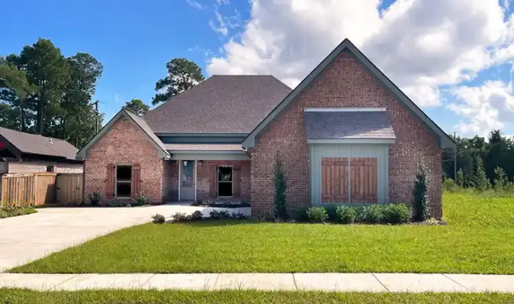 Acadian house plans 56-283 - front exterior, 2,163 sq ft, 4 bed, 3 bath house plans | Monster House Plans