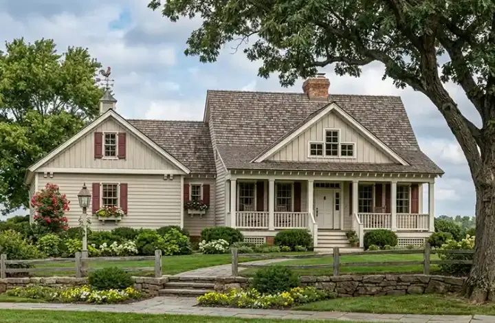 Country house plans 57-114 - front exterior, 1,903 sq ft, 3 bed, 3 bath house plans | Monster House Plans