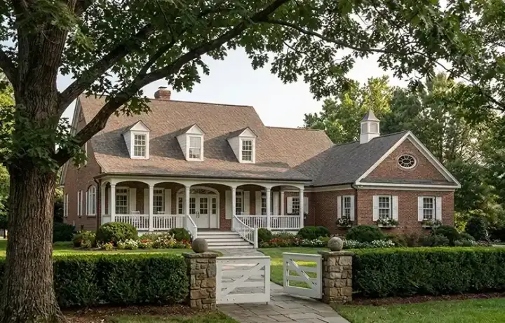 Country house plans 57-119 - front exterior, 3,639 sq ft, 3 bed, 3 bath house plans | Monster House Plans
