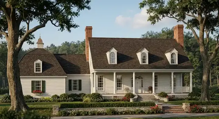 French Country house plans 57-133 - front exterior, 3,062 sq ft, 4 bed, 3 bath house plans | Monster House Plans
