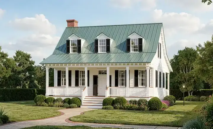 Country house plans 57-140 - front exterior, 1,740 sq ft, 3 bed, 2 bath house plans | Monster House Plans