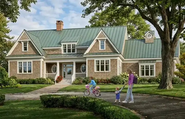 Cape Cod house plans 57-148 - front exterior, 4,256 sq ft, 4 bed, 3 bath house plans | Monster House Plans