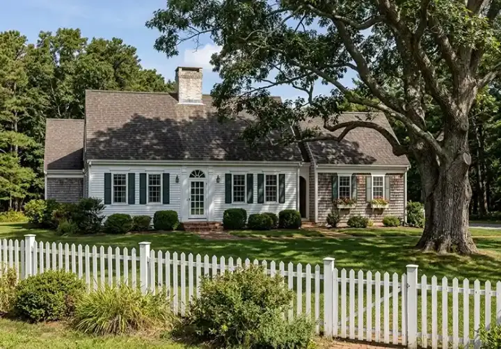 Cape Cod house plans 57-164 - front exterior, 2,076 sq ft, 3 bed, 2 bath house plans | Monster House Plans