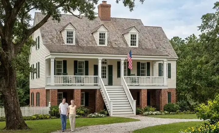 Southern house plans 57-173 - front exterior, 2,152 sq ft, 4 bed, 3 bath house plans | Monster House Plans