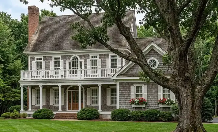 Southern Colonial house plans 57-178 - front exterior, 3,180 sq ft, 4 bed, 4 bath house plans | Monster House Plans