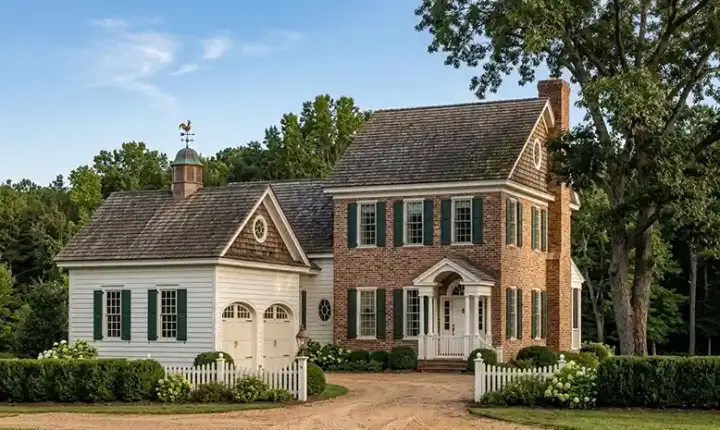 Southern Colonial house plans 57-196 - front exterior, 2,474 sq ft, 4 bed, 3 bath house plans | Monster House Plans