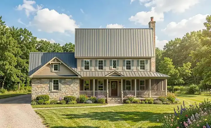 Country house plans 57-203 - front exterior, 3,039 sq ft, 4 bed, 4 bath house plans | Monster House Plans