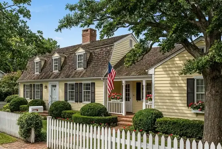 Early American house plans 57-206 - front exterior, 2,848 sq ft, 4 bed, 3 bath house plans | Monster House Plans