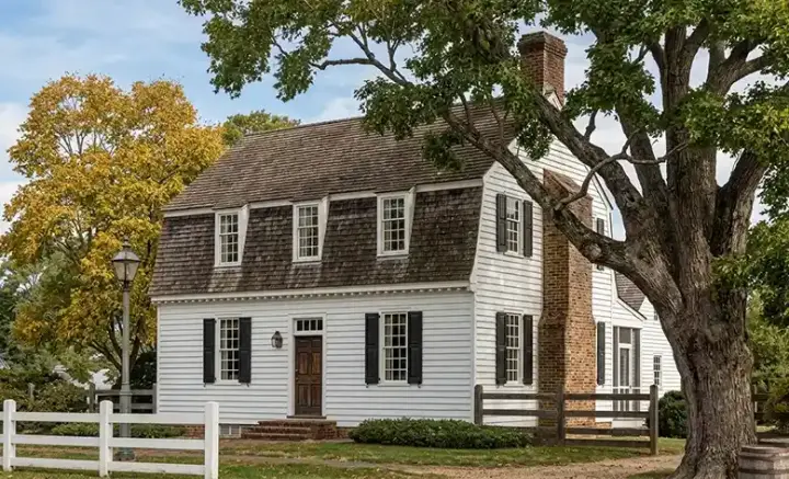 Early American house plans 57-209 - front exterior, 2,047 sq ft, 3 bed, 2 bath house plans | Monster House Plans