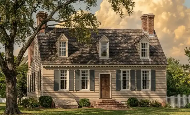 New England Colonial house plans 57-219 - front exterior, 2,199 sq ft, 3 bed, 3 bath house plans | Monster House Plans