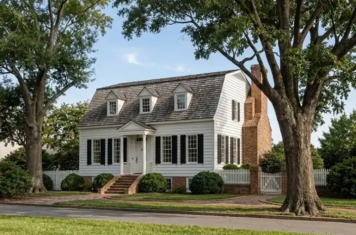 New England Colonial house plans 57-239 - front exterior, 2,537 sq ft, 4 bed, 3 bath house plans | Monster House Plans