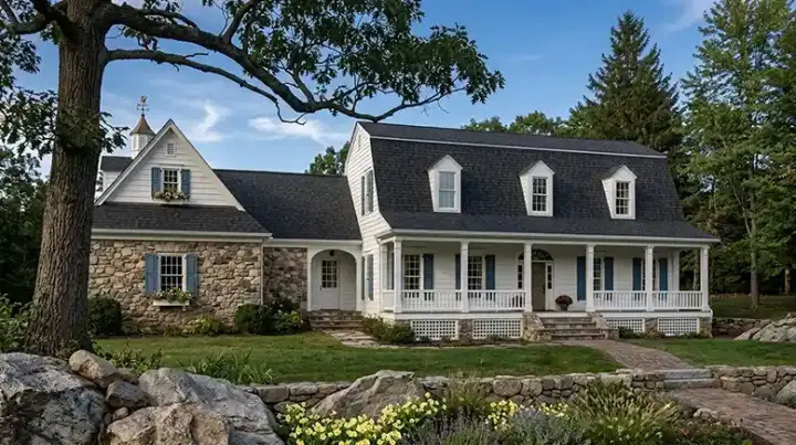 Southern Colonial house plans 57-254 - front exterior, 3,002 sq ft, 4 bed, 3 bath house plans | Monster House Plans