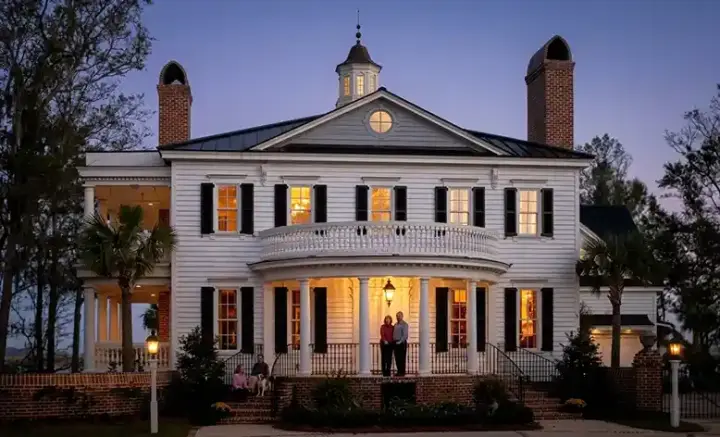 Georgian house plans 57-259 - front exterior, 3,585 sq ft, 4 bed, 3 bath house plans | Monster House Plans