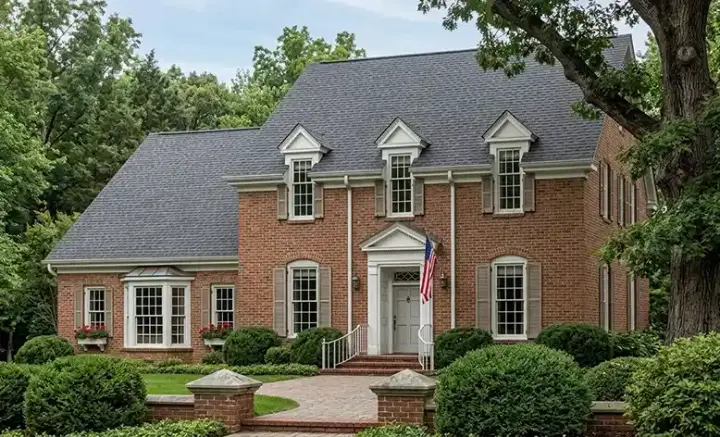 Colonial house plans 57-269 - front exterior, 2,784 sq ft, 4 bed, 3 bath house plans | Monster House Plans