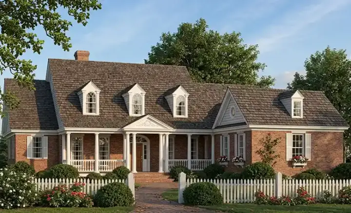 Southern house plans 57-271 - front exterior, 3,145 sq ft, 3 bed, 2 bath house plans | Monster House Plans