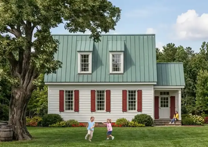 Colonial house plans 57-273 - front exterior, 1,805 sq ft, 3 bed, 2 bath house plans | Monster House Plans