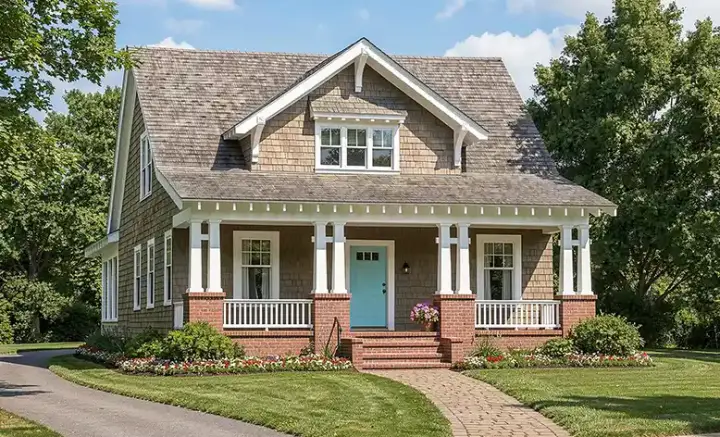 Craftsman house plans 57-278 - front exterior, 1,928 sq ft, 4 bed, 3 bath house plans | Monster House Plans